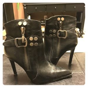 Black Leather Harley Davidson boots